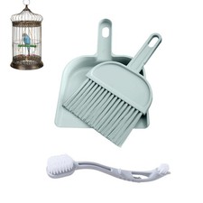 Birdcage Cleaner Set, Mini Dustpan and Brush Set, Animal Droppings Cleaning T...
