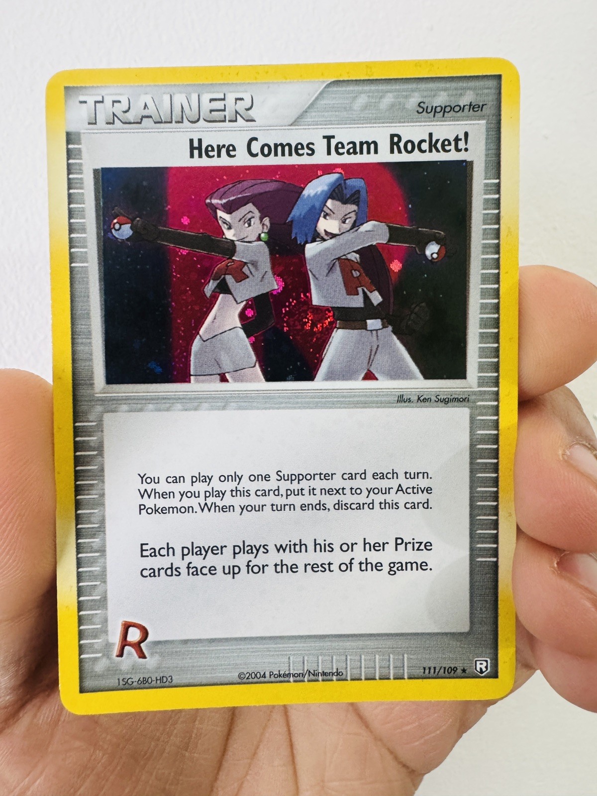 EX Team Rocket Returns 111/109 Pokémon Here Comes Team Rocket! Secret Rare NM!