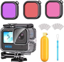 Waterproof Case for Go Pro Underwater - 196ft Depth, Floating Handle, High C16