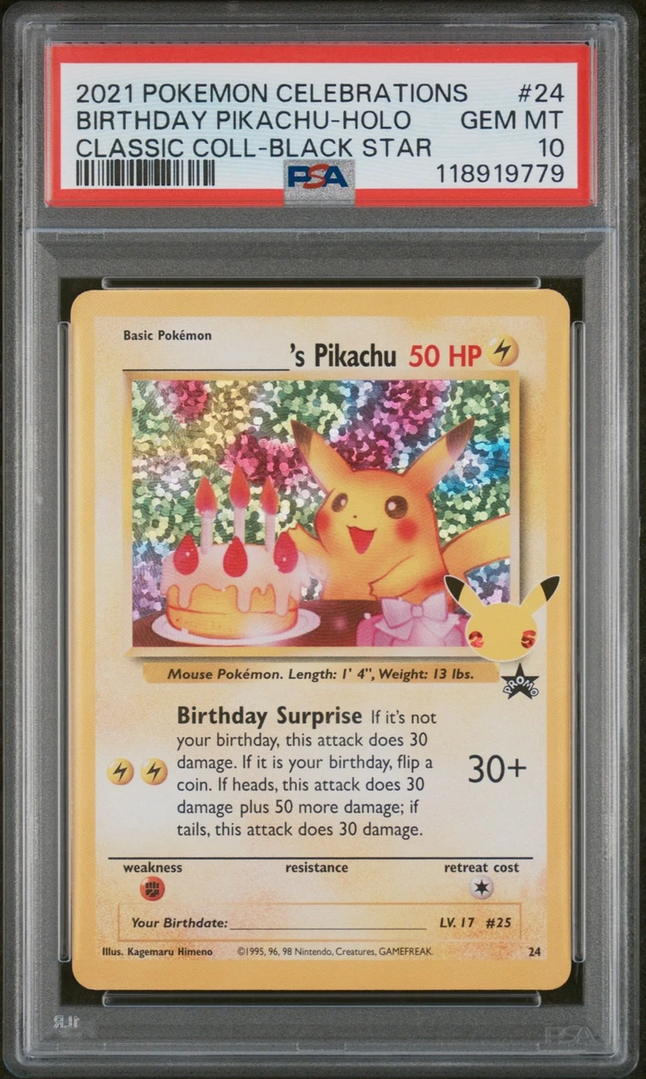 PSA 6 Birthday Pikachu 2000 誕生日ピカチュウ海外版 2000 Nintendo