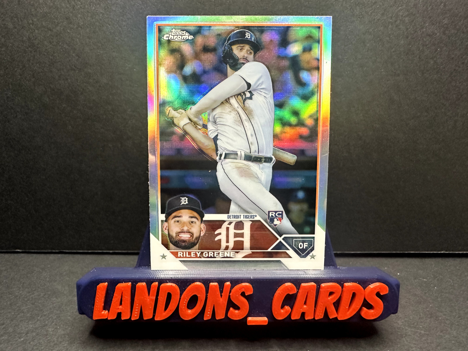 2023 Topps Chrome Riley Greene Rookie Refractor Detroit Tigers #182