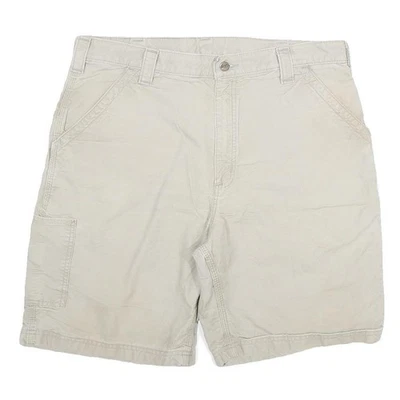 CARHARTT Hommes Short Beige Décontracté 2XL W38 Coton Mélange Durable Travail - Photo 1/4