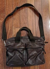 Vintage Coach Brown Leather Business Bag Briefcase 70859 Poor Condition READ