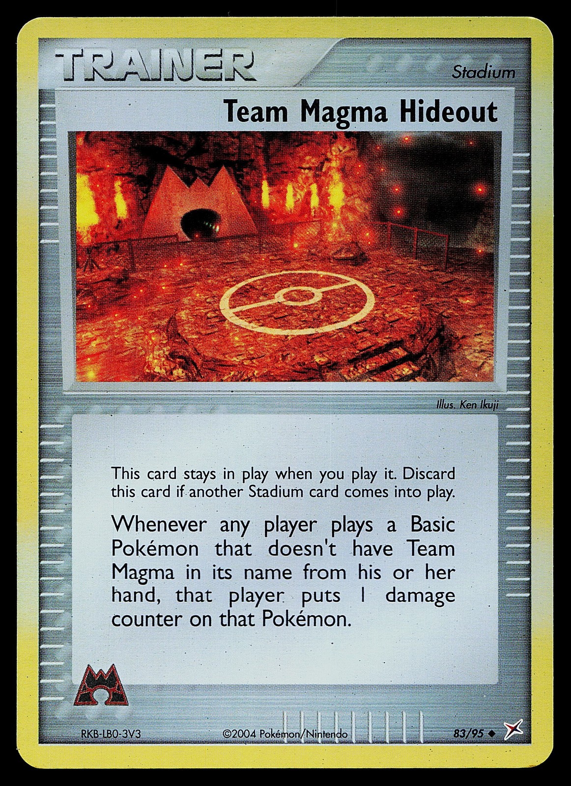 Pokemon Card - Team Magma Hideout Team Magma vs Team Aqua 83/95 Reverse Holo
