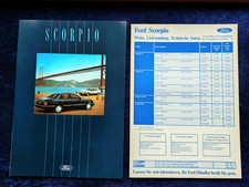 Ford Scorpio CL, GL, Ghia Prospekt 12.1990 + Preisliste