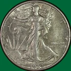 1939-S Walking Liberty Half Dollar Almost Uncirculated AU Coin #41441