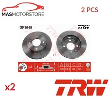 BREMSSCHEIBEN SATZ PAAR VORNE TRW DF1649 2PCS P NEU OE QUALITÄT