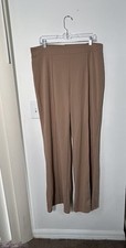 Fashion Nova Wide Leg Office Pants Stretch Size 1X Color Brown (0726)