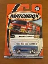 2000 Matchbox HIGHWAY HEROES Series VW TRANSPORTER #12 VW Bus 1:64 Scale