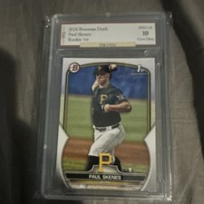 Topps Bowman Draft Paul Skenes Rookie #BD-14 Pirates PSA 10 Baseball Card