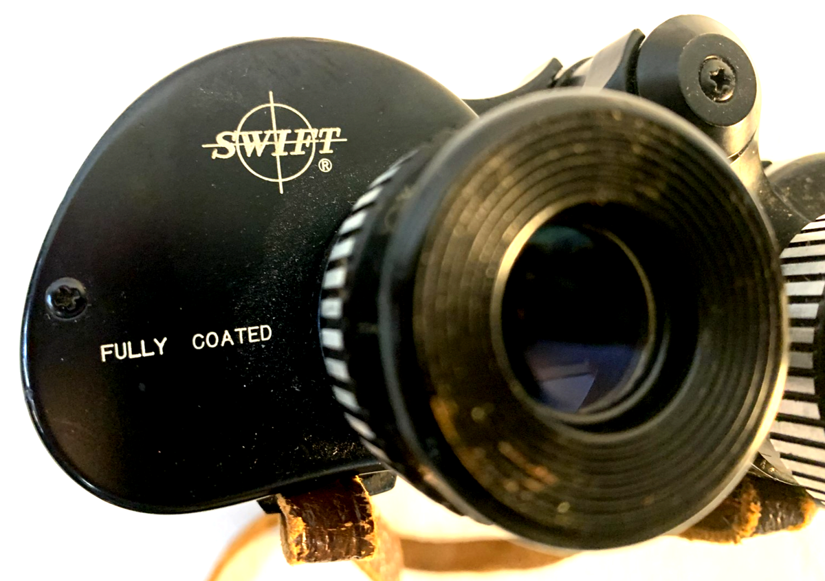 Vintage Swift Triton Binoculars Model #748 ~ 7x35mm Field 7.2 with