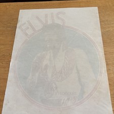 ELVIS PRESLEY IN CONCERT 1970's VINTAGE ROCK ROLL IRON ON TRANSFER