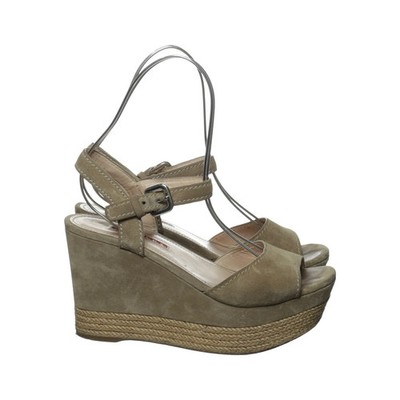 Prada Linea Rossa, Keilschuhe, Größe: 38 1/2, Beige, Damen, 11 #uFX