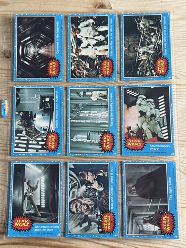 STAR WARS 1977 TOPPS TRADING CARDS UK ISSUE BLUE SET SERIES 1 VINTAGE WAX WRAP - Picture 10 of 24