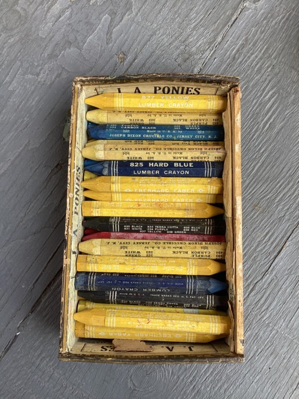 vintage lot of lumber crayons incl. joseph dixon