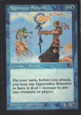 Apprentice Sorcerer - Portal Second Age: #32, Magic: The Gathering Lp C355
