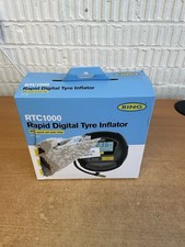 RING TYREINFLATE 1000 Rapid Digital Tyre Inflator Air Compressor With Three Adap