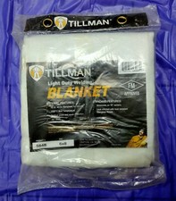 TILLMAN 584B 6X8' LIGHT DUTY WELDING BLANKET 18 OZ WHITE FIBERGLASS