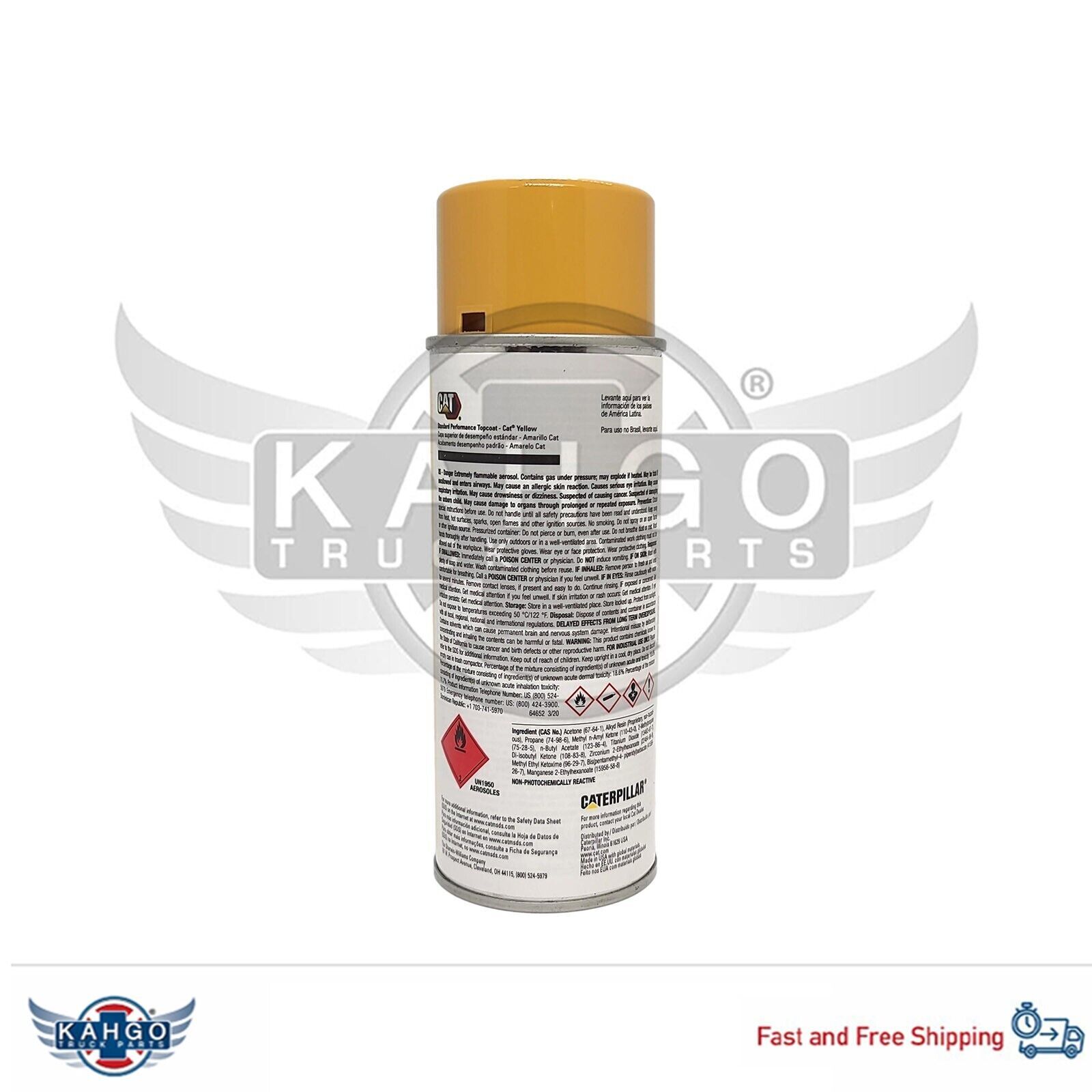 GENUINE CATERPILLAR 5900196 5900196 AEROSOL Spray Paint CAT Yellow 12oz eBay