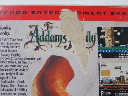 THE ADDAMS FAMILY NINTENDO NES PAL-B FRA (COMPLETE - BOX DAMAGED) - Imagen 5 de 11