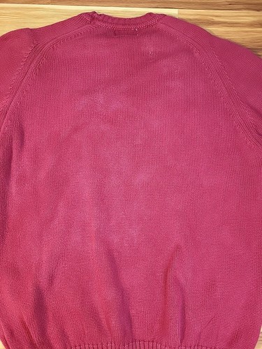Vintage Penns Landing Strick Opa Pullover rot Gr. XL 100% Baumwolle Rundhals - Bild 6 von 10