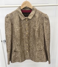 Louis Vuitton Gold Brocade Jacket Size 42