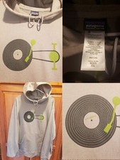 Patagonia Turntable Vinyl Record Bike Gear Organic Graphic Hoodie 2XL OOP