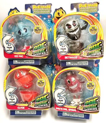 Bandai Pacman and the Ghostly Adventures  Ice Pac Clyde Betrayus Spiral 4 Figure