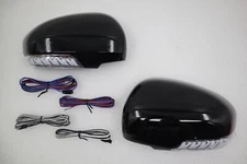 LED mirror cover sequential turn signal light-Black for TOYOTA VENZA~2009-12