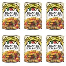 6 Pack Margaret Holmes Tomatoes Okra & Corn 14.5oz Can Soup Starter