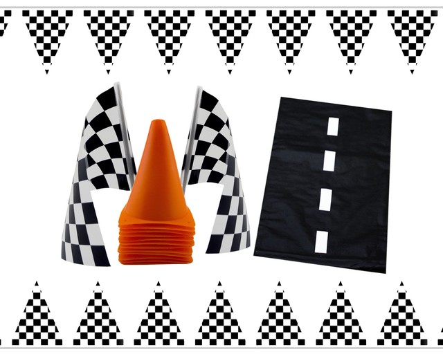 Racecar Nascar Themed Bundle Birthday Party Decorations Kit