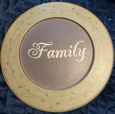 2 Decorative Wooden Plates Country Farmhouse Rustic Decor