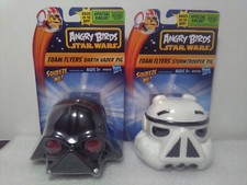 Star Wars-Angry Birds Darth Vader  Stormtrooper pigs Foam Flyers-NEW IN PACKAGE