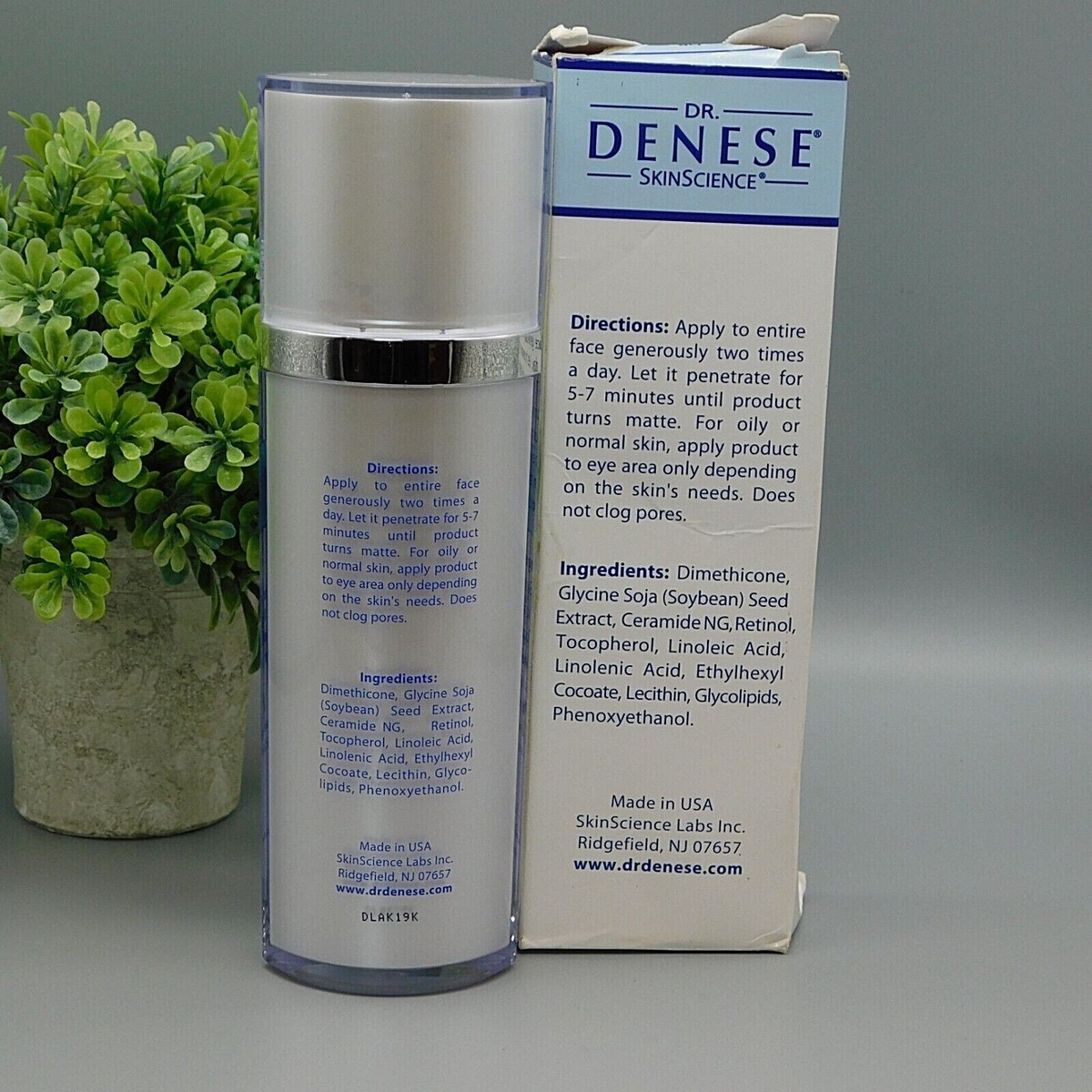 Dr Denese Hydroshield Ultra Moisturizing Face Serum 4 oz New In