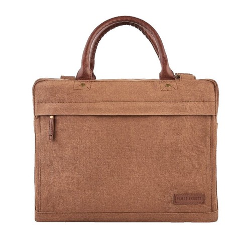 Sac Messenger Ordinateur Portable En Cuir Véritable Du Népal - Neuf, Fait Main