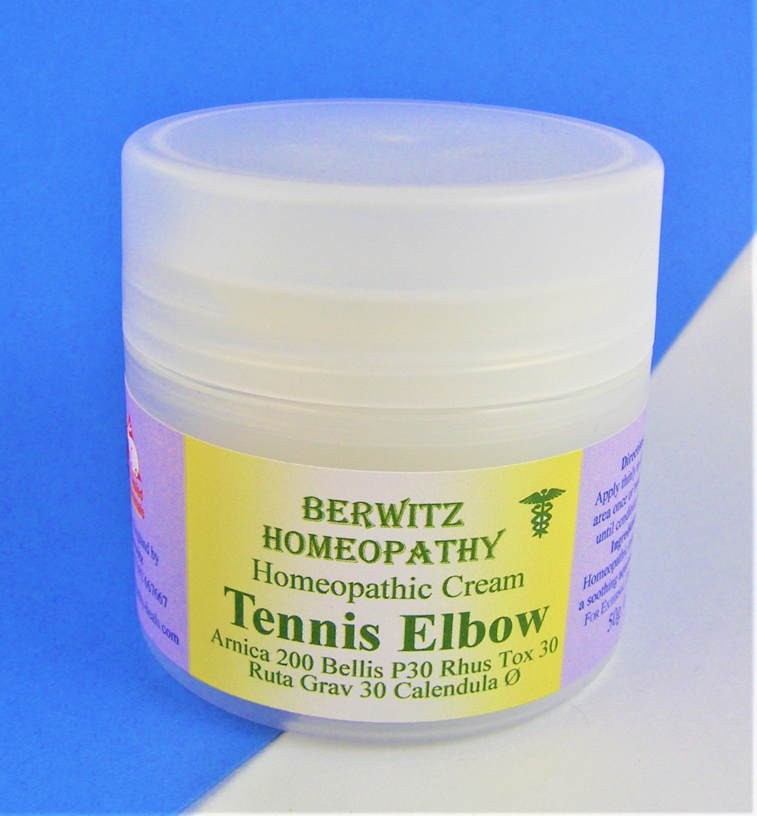 Tennis Elbow Homeopathy Natural Cream Remedy Kit RSI Muscle Joint Pain