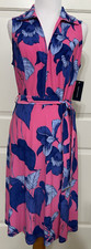 NWT Tommy Hilfiger size 6 pink blue floral sleeveless fit & flare dress $119
