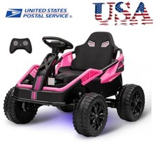 24V Ride On Toy for Big Kids 4x200W Electric Go Kart Safety First Battery-Powere