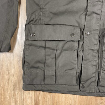 Fjallraven Jacket Men XS No. 68 Dark Olive Full Zip Snap Button