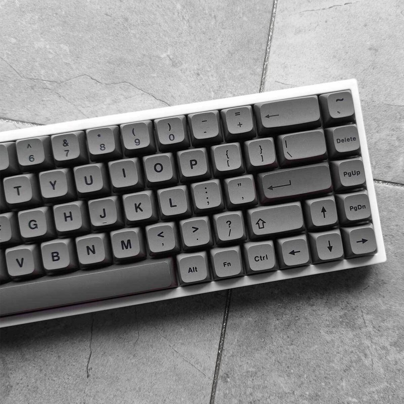 Dark Gray Blue PBT XDA Keycaps Set 133 keys Nightmare for Cherry MX Keyboards