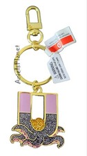Disney Parks Ursula Letter U, Ariel The Little Mermaid Metal Keychain Bag Charm