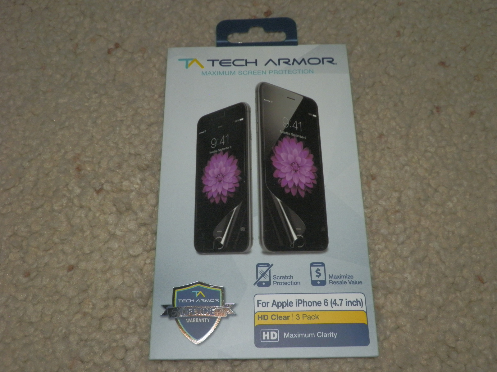 Tech Armor Cell Phone Screen Protector Apple iPhone 6 Screen Protectors 3 Pack