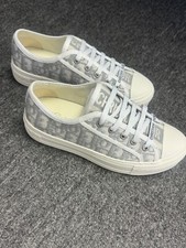 Dior Walk'N'Dior Embroidered Canvas Low Grey W for sale | eBay