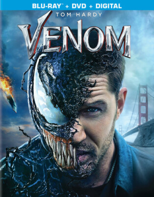 Venom (2018) Blu-ray DVD **NEW** Tom Hardy, Michelle Williams, Red Scott  43396530225|