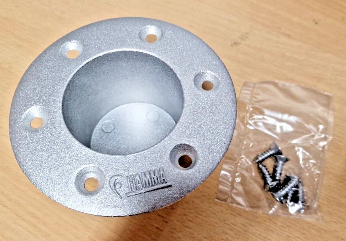 Fiamma Recessed Table Leg Connection Base with Screws Genuine Fiamma C0331-01