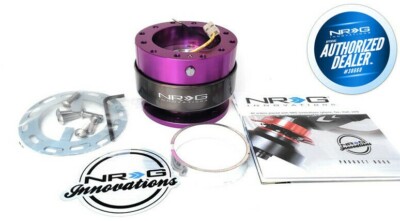 NEW NRG GEN 2 QUICK RELEASE PURPLE BODY - TITANIUM RING + HARDWARE SRK-200PP-TI