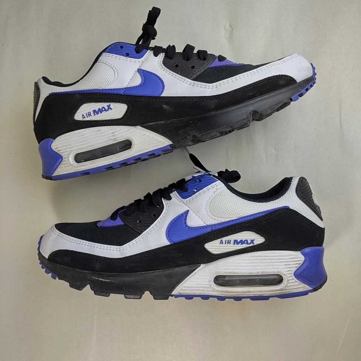 Air max 90 top white black purple