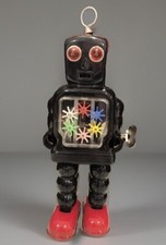 HH TIN WIND UP ROBOT MOVING GEARS