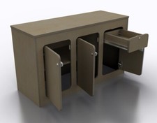 PLY Camper Kitchen Pod Kit Van Furniture Unit Campervan Storage Cupboard POD090M