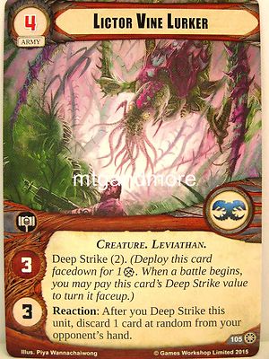 Warhammer 40000 Conquest LCG - #105 Lictor Vine Lurker - Against the Great Enemy